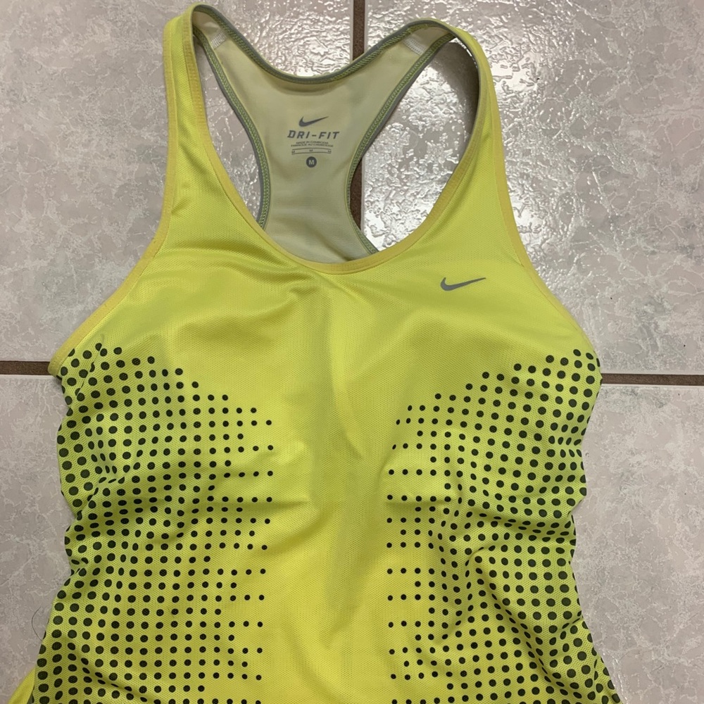 Like New - Nike Racerback Yellow Running Top - M